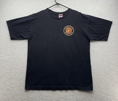 Bayside United States Marine Corps T-Shirt Mens Large L Black USMC Military USA