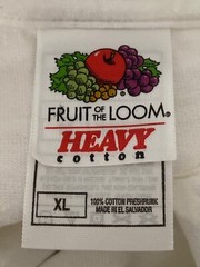 VTG Fruit of the Loom White Tee Tshirt Brockton Credit Union On the Job Banking