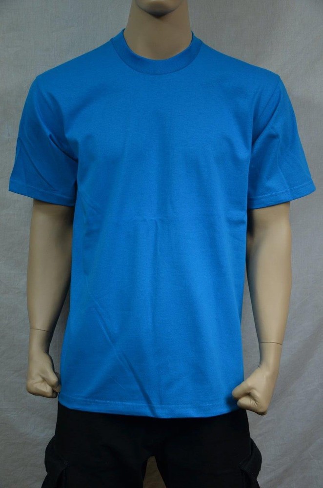 1 NEW PRO5 SUPER HEAVY WEIGHT T-SHIRT TURQUOISE TEE PLAIN BLANK COTTON S-7XL