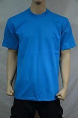 1 NEW PRO5 SUPER HEAVY WEIGHT T-SHIRT TURQUOISE TEE PLAIN BLANK COTTON S-7XL