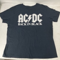 AC/DC Back In Black T Shirt Size: XL Black 100% Cotton