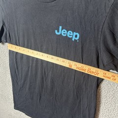 JEDCO Jeep OL Graphic Logo/Wrangler Crew Neck T-Shirt Size M Black Pullover