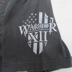 Warrior XII American Flag I Fear No Evil T Shirt Mens Large Black Knight Templar