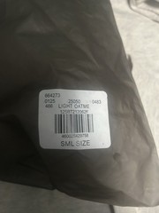 Essentials Fear of God Men’s “Light Oatmeal” T-Shirt Cotton Blend Size Small