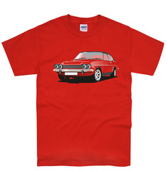 MK1 Ford Capri T Shirt Classic Car Personalised Registration S-5XL Nice Gift