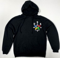 Neff Hooded Sweater USA Black with Aztec Pattern Neff Hoody Neff Hoodie