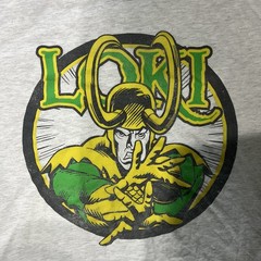 Marvel Loki T-Shirt Light Grey Size XLT Marvel Thor Asgard God Chaos Jokester