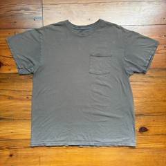 Vintage Gradient Sun Faded Worn WIP Workwear T-Shirt Men’s Size L Brown Thin