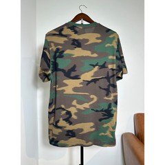 Supreme Arc Logo Woodland Camo T Shirt Green Brown Tee Size L