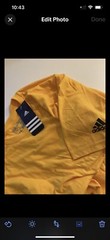 Adidas men’s workout the go to tee shirt yellow 100% Cotton New