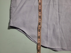 David Donahue Button Shirt Mens Large Trim Fit Light Purple Collared Formal