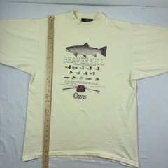 Vintage Orvis T Shirt Adult Large Nature Fishing Animals Outdoor Sports 90s