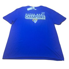 Los Angeles Rams Mens Super Bowl LVI Champions 2021-2022 T-Shirt Fanatics S-XL
