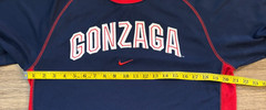 Gonzaga Nike Warm-Up T-Shirt Size US Men Medium College Basketball Vintage Y2K