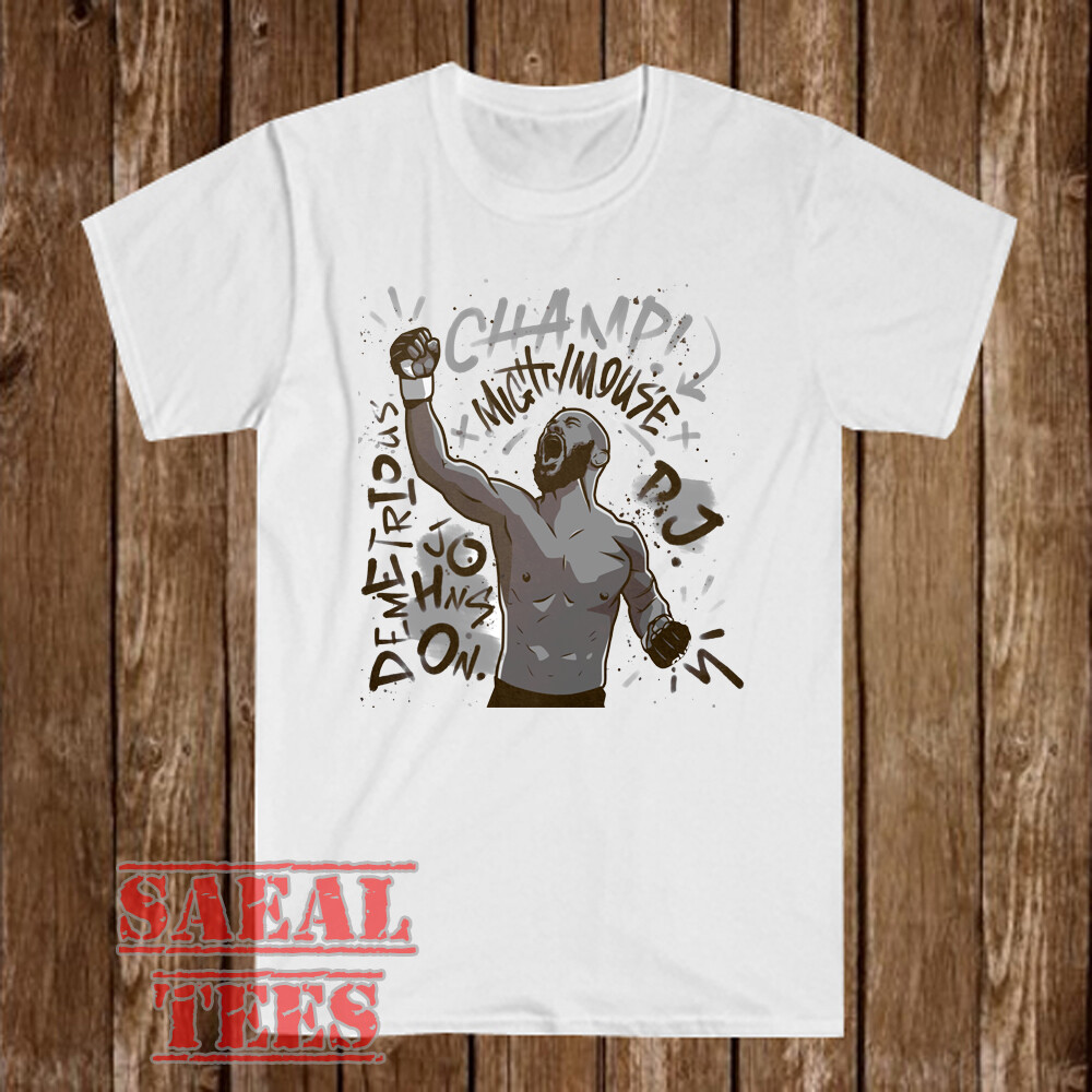 Demetrious Johnson MMA Fighter Men’s White T-Shirt Size S-5XL