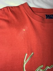 Karl Kani Jeans Red T-Shirt Mens Large Embroidered Logo Hip Hop Streetwear