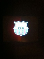 LED Barcelona FCB Soccer LED Sound Activated Shirt, Lights Up