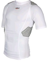 Schutt Size S Integrated Padded Men’s Shirt White NWT #W6