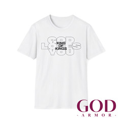 God Loves You OD Unisex T Shirt Christian Religious Bible Faith Christ Gift Tee