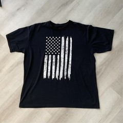 Rothco Distressed US Flag Mens Size 3XL Black Long Sleeve T Shirt