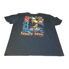 Snoop Doggy Dogg Rap Hip Hop Legend Mens XL RUNS SMALLER Black Cotton T-Shirt