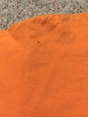 Vintage 1990s JNCO Jeans Orange T-Shirt Boys Youth Large. Made in USA.