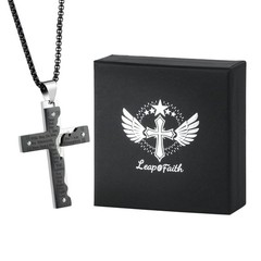 Cross Pendant for Car Rear View Mirror Decor Hanging Ornament Stainless Steel…