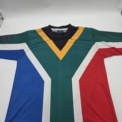 SOUTH AFRICA Flag Shirt Coat Of Arms Men’s Small Sport Vintage Jersey Full Print
