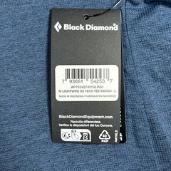 Black Diamond Mens Lightwire SS Tech Tee Indigo Blue Common Ground Oregon Large
