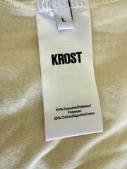 Krost Men’s Rivet Pocket T-Shirt Size L Beige NWT