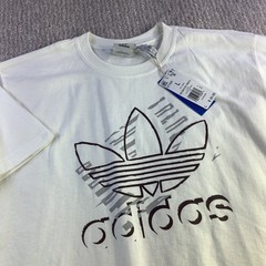 Adidas Originals OG Sketch Trefoil T Shirt Mens Large Graphic Tee White NWT