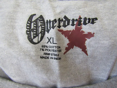 Overdrive Gray Pocket Tank Tee Cotton/Poly Blend T-Shirt Men’s Size XL