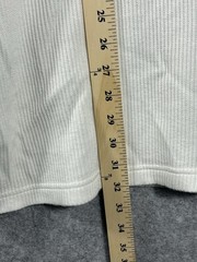 Vintage Reebok Split Fabric Pocket T-Shirt White Ribbed XL Embroidered Logo Tee