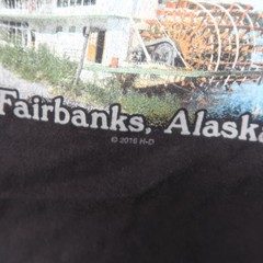 Harley Davidson Y2K T Shirt XXL 2XL Fairbanks Alaska Biker Black 2016