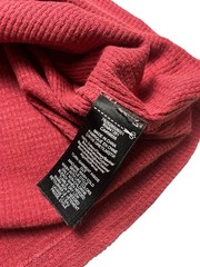 Double RL RRL Ralph Lauren Shirt Men’s Red Henley Waffle Knit Size Xlarge