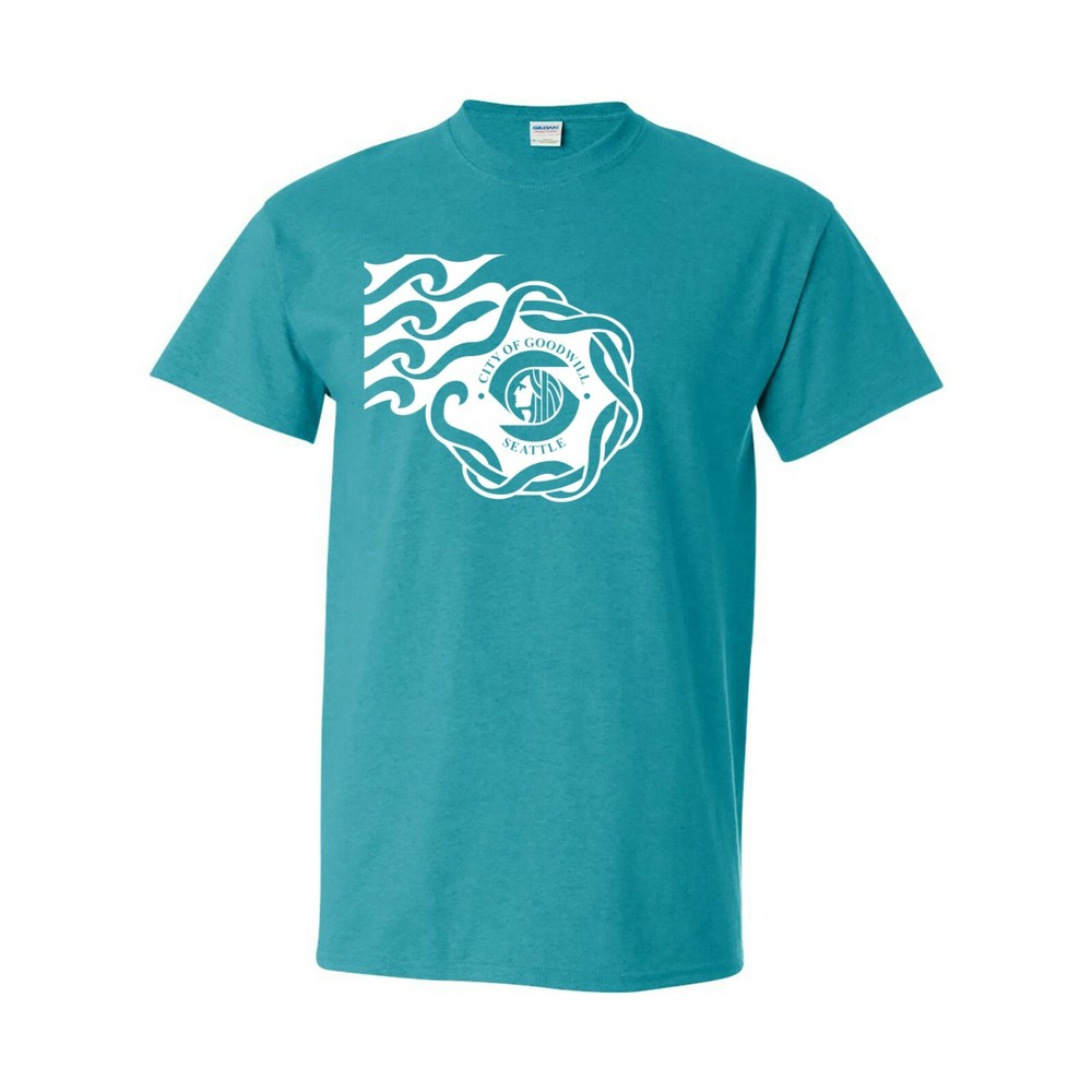 Seattle US City Flag – Hometown Sports Team Game Stadium T-Shirt – Jade
