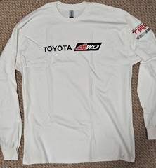 Toyota Long Sleeve T-shirt Pre-Owned Excellent Condition Size L, XL, 2XL