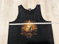 Vintage 90s Harley Davidson Eagle Ann Arbor MI Tank Top T-Shirt Size L Black USA