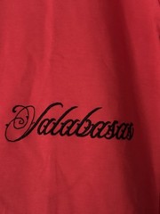 Valabasas Shirt Men L Red Spell Out Embroidered Crew Neck NWT Marble Tee Memphis