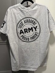 United States Army “101st AIRBORN PROUD PARENT” Gray T Shirt Tee – Sz XXL