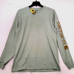 CARHARTT Shirt ADULT EXTRA LARGE XL GREEN WORK WEAR HEAVYWEIGHT Long Sleeve NWT