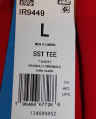 NEW MENS ADIDAS ORIGINALS SUPERSTAR 3 STRIPES TREFOIL SHIRT ~SIZE LARGE #IR9449