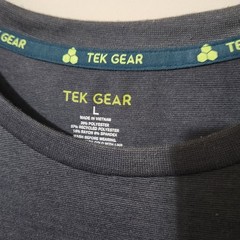 Tek Gear Dark Gray Crew Neck Shirt L