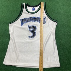 Vintage Marburry Jersey Mens L White Minnesota Timberwolves Champion Basketball