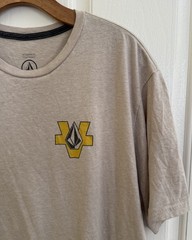 VOLCOM IRRATIONAL CIRCLE True To This Men’s Ivory Heather T Shirt Size XL