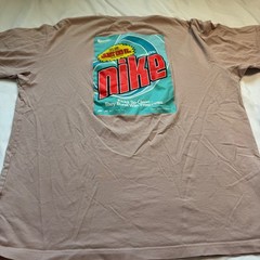 Nike Mens Large Pink Kicks So Clean Ultra Drip Graphic Loose Fit Crewneck
