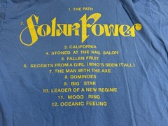 Lorde Shirt Adult Large Blue Solar Power Album Tracklist Graphic Band Tee Tour