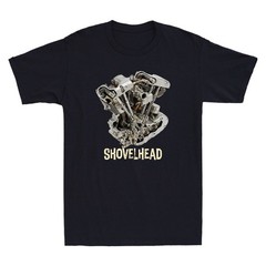 Shovelhead Motorcycle Engine Cutaway Diagram Vintage Men’s Short Sleeve T-Shirt