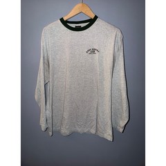 Easyriders Last Blast Long Sleeve Graphic T Shirt Grey Ringer Tee Free Size