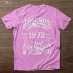 51st Birthday Tee Vintage Legends Born In 1972 51 Years Old Gift T-Shirt